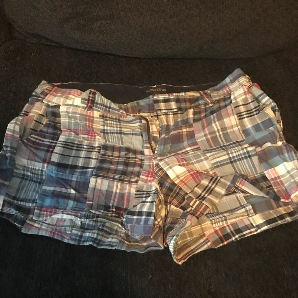 Madras shorts.